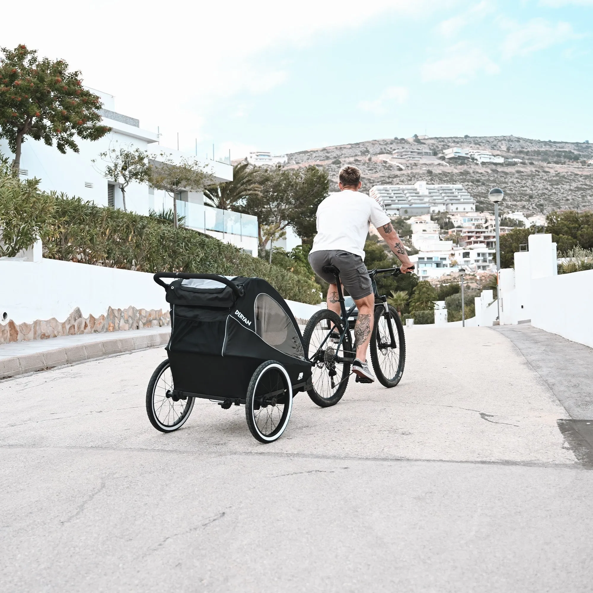 Luxe Fietskar - fietskar en wandelwagen en hardloopkinderwagen - 1 persoons - Image 4