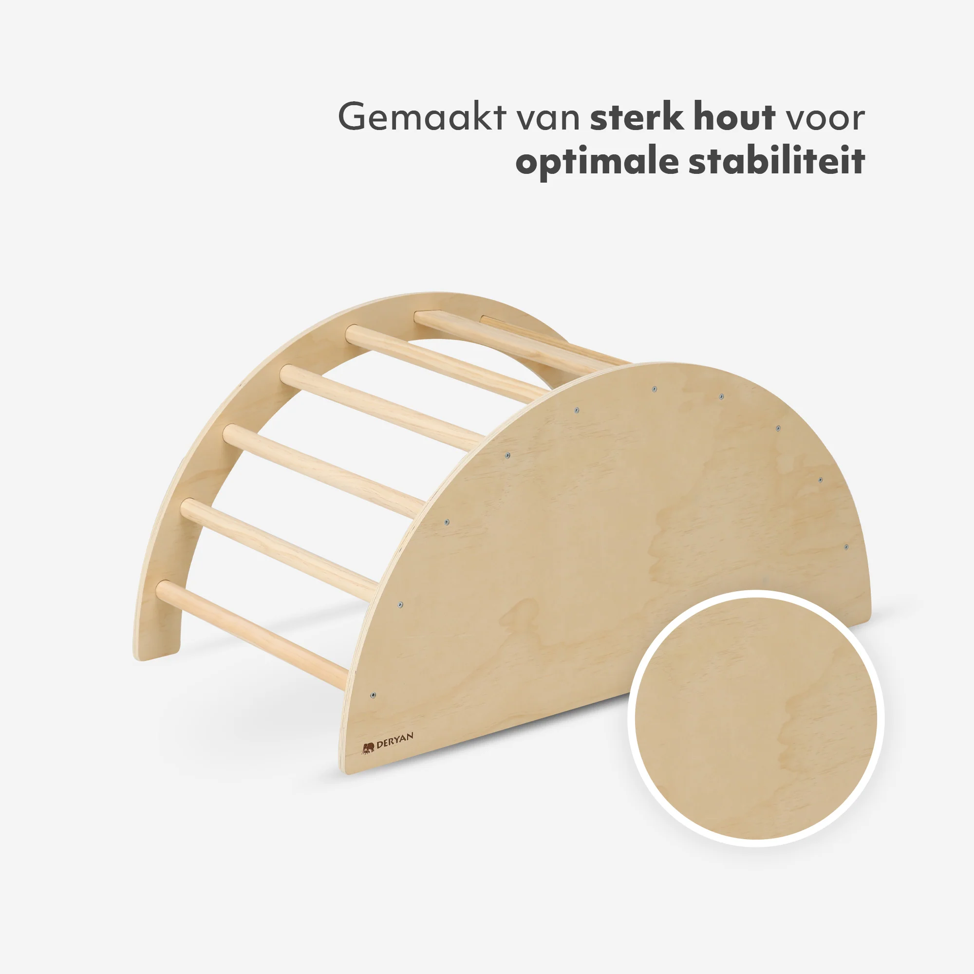 Multifunctionele Klimboog - 5 in 1 model - Speelboog - Klimrek - Speeltoestel - Inclusief Kussen - Tekentafel - Hout - Image 5