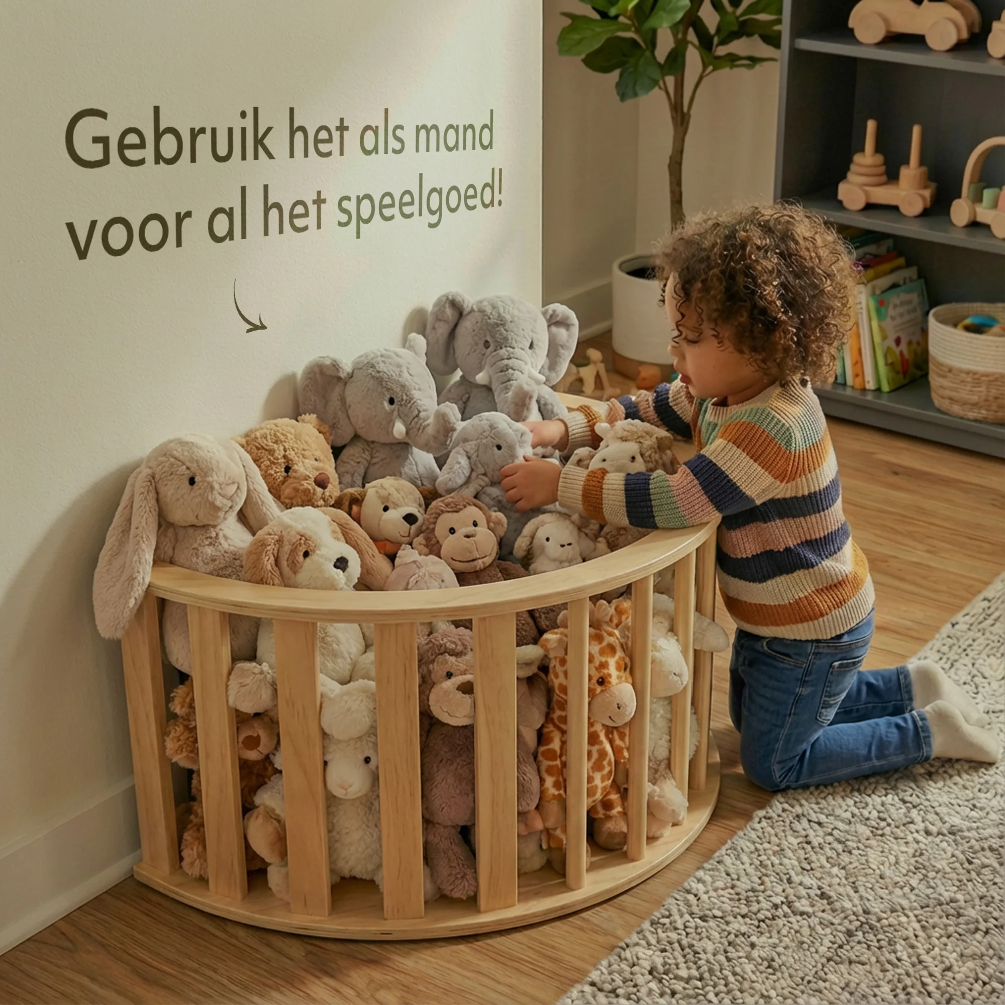 Multifunctionele Klimboog - 5 in 1 model - Speelboog - Klimrek - Speeltoestel - Inclusief Kussen - Tekentafel - Hout - Image 7