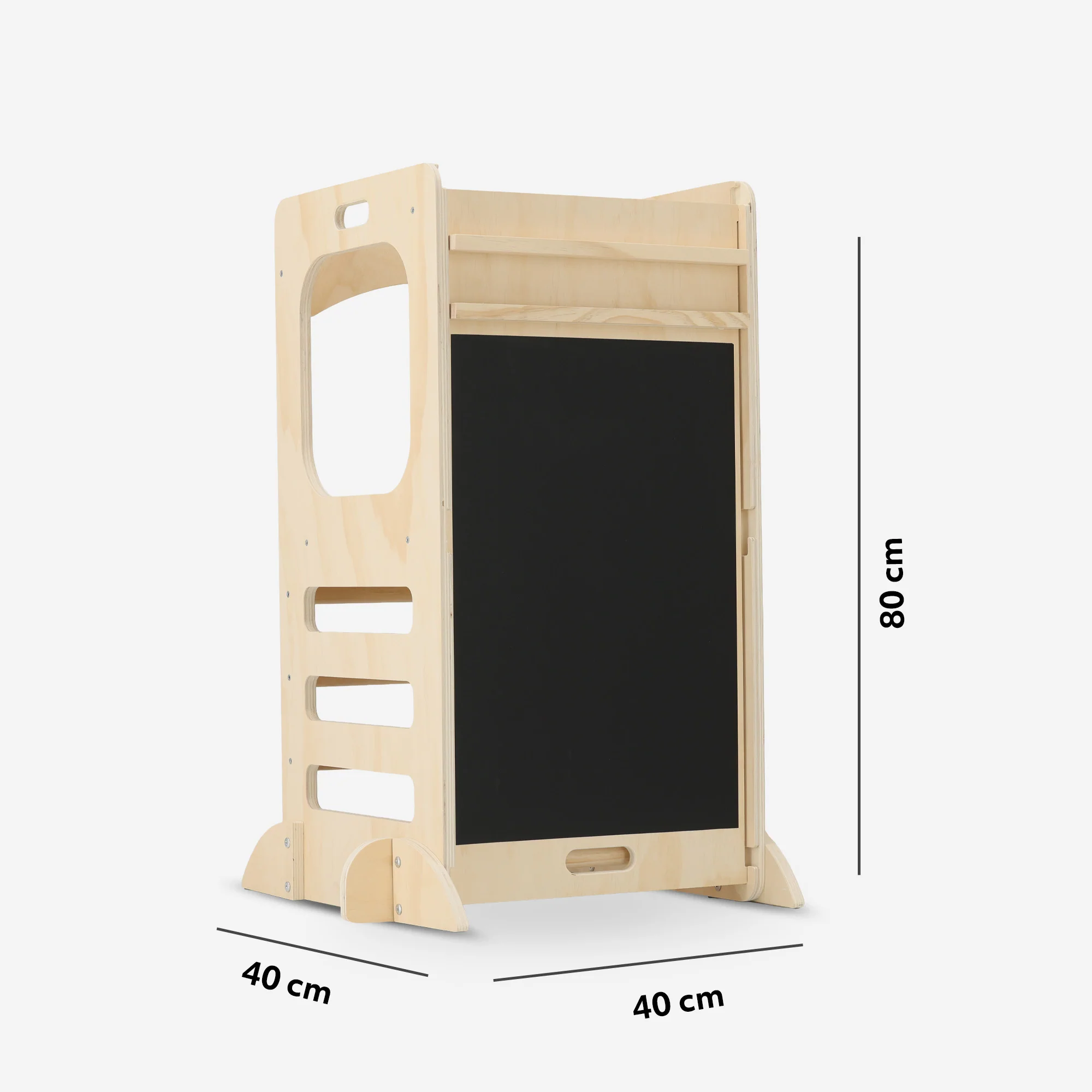 Luxe 4-in-1 Leertoren - Klimtoren met Glijbaan en Krijtbord - Image 10