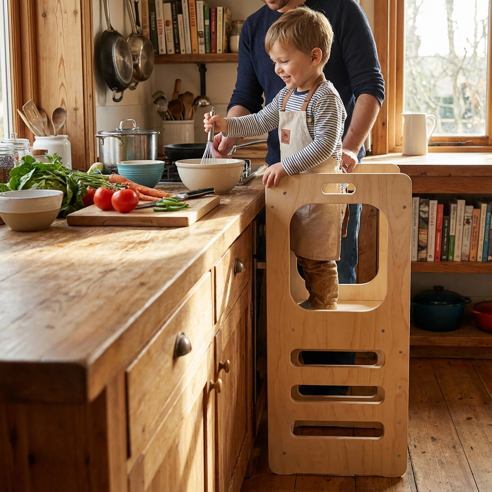 Luxe 4-in-1 Leertoren - Klimtoren met Glijbaan en Krijtbord - Image 4