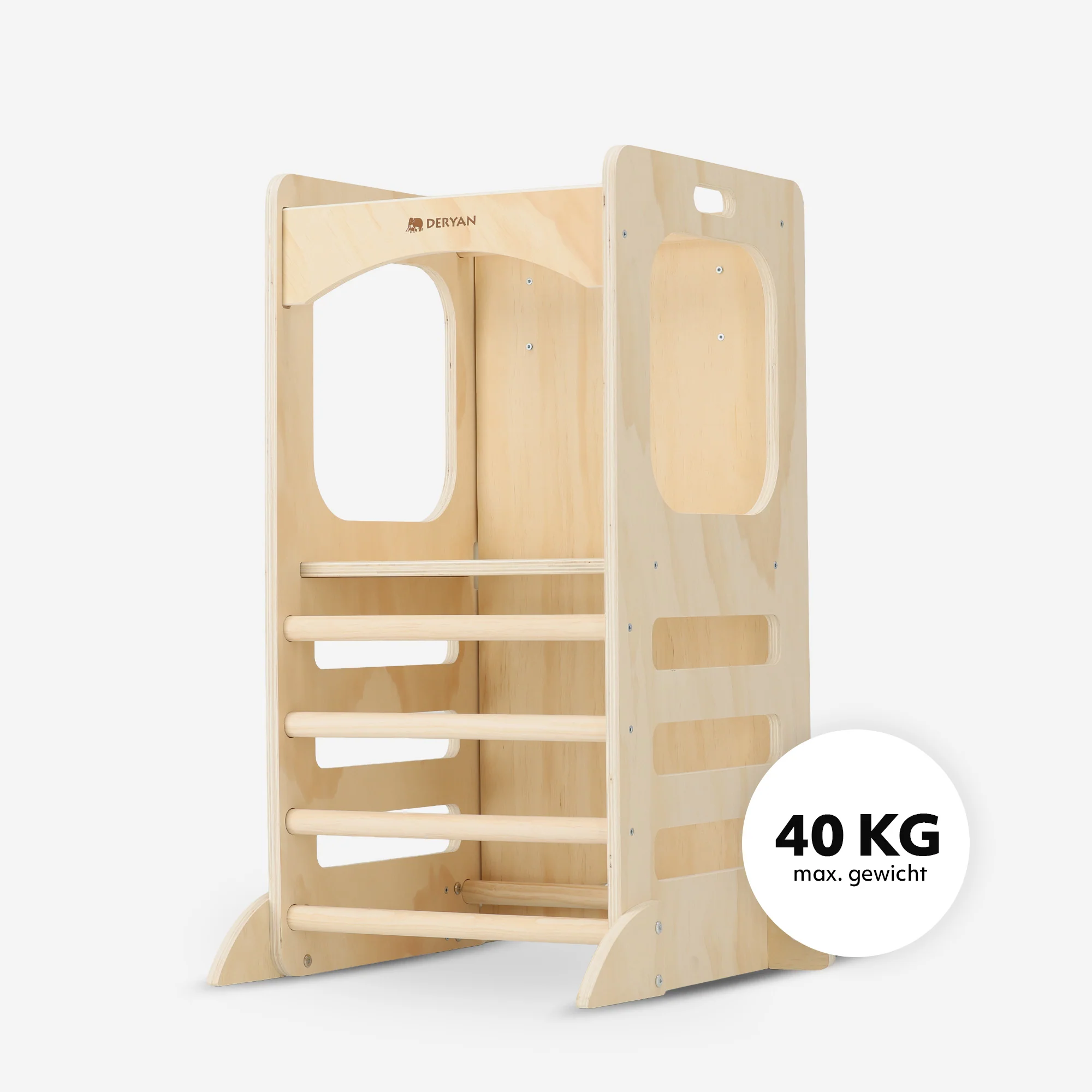 Luxe 4-in-1 Leertoren - Klimtoren met Glijbaan en Krijtbord - Image 5