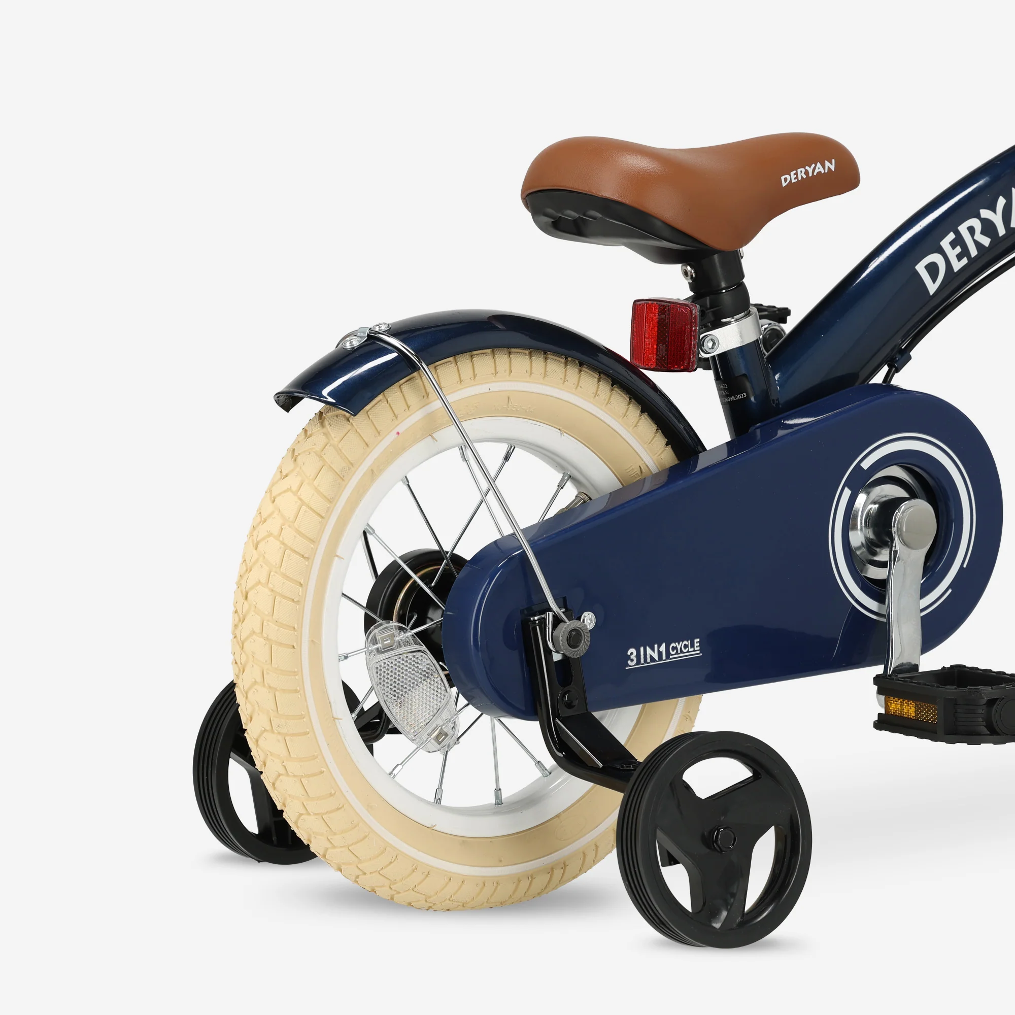 Luxe Kinderfiets 12 inch - 3 in 1 - loopfiets Blauw - Image 11