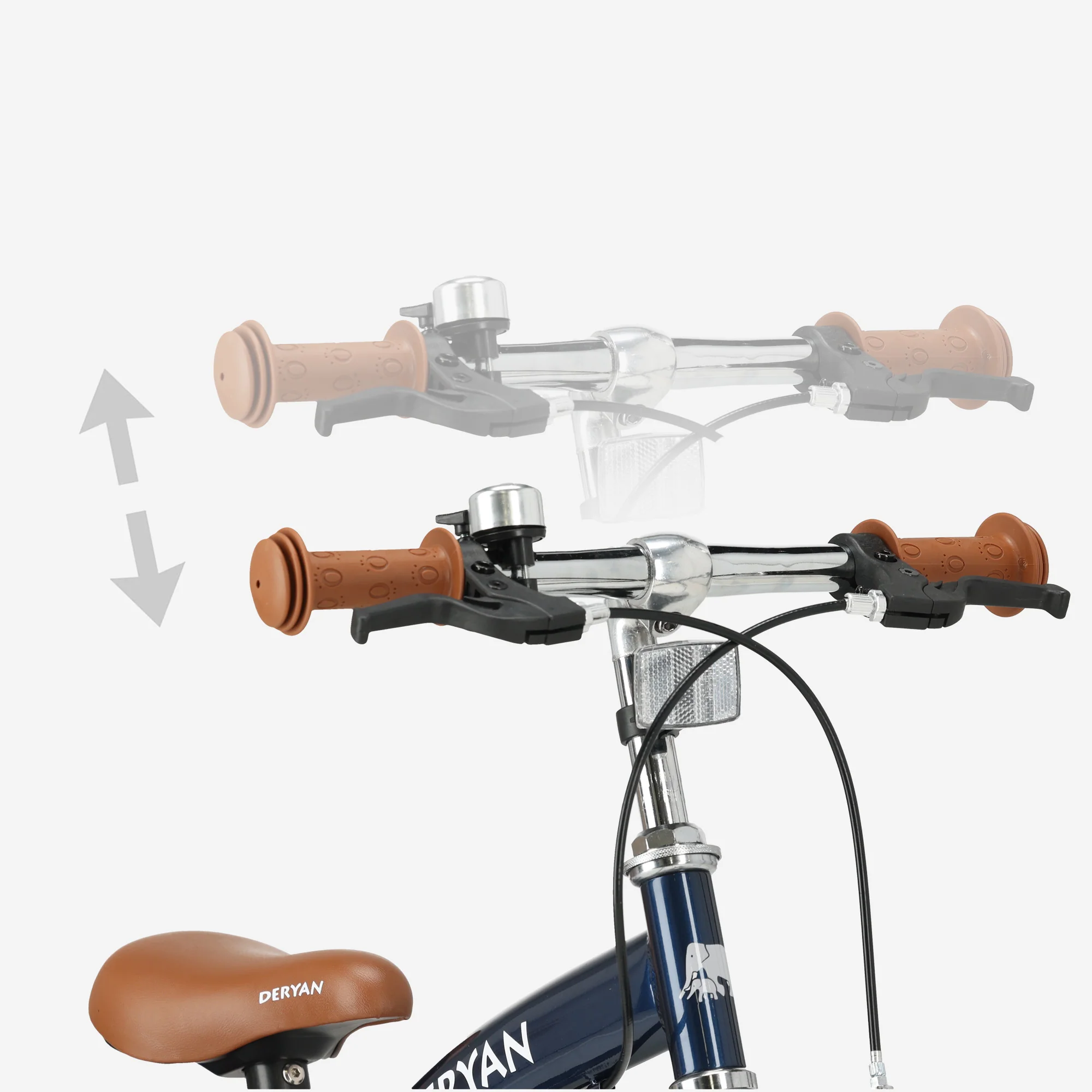 Luxe Kinderfiets 12 inch - 3 in 1 - loopfiets Blauw - Image 8