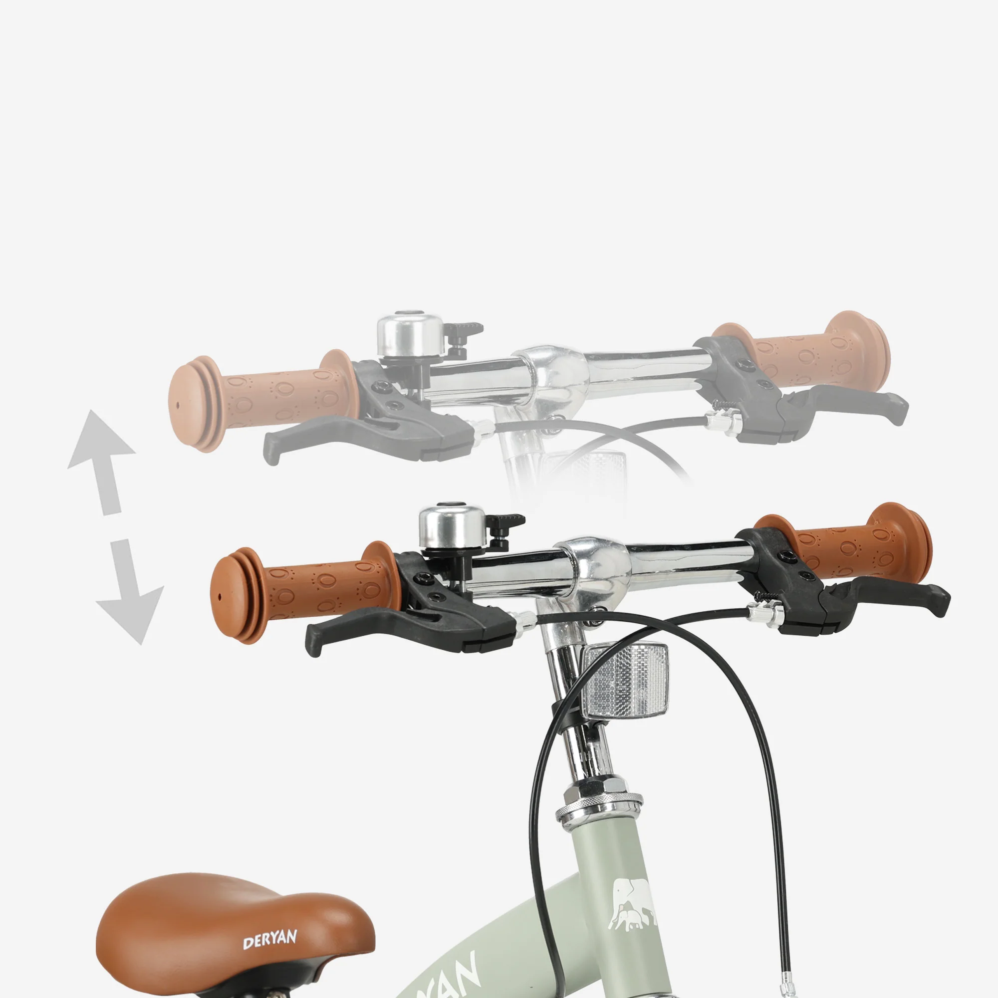 Luxe Kinderfiets 12 inch - 3 in 1 - loopfiets Groen - Image 8