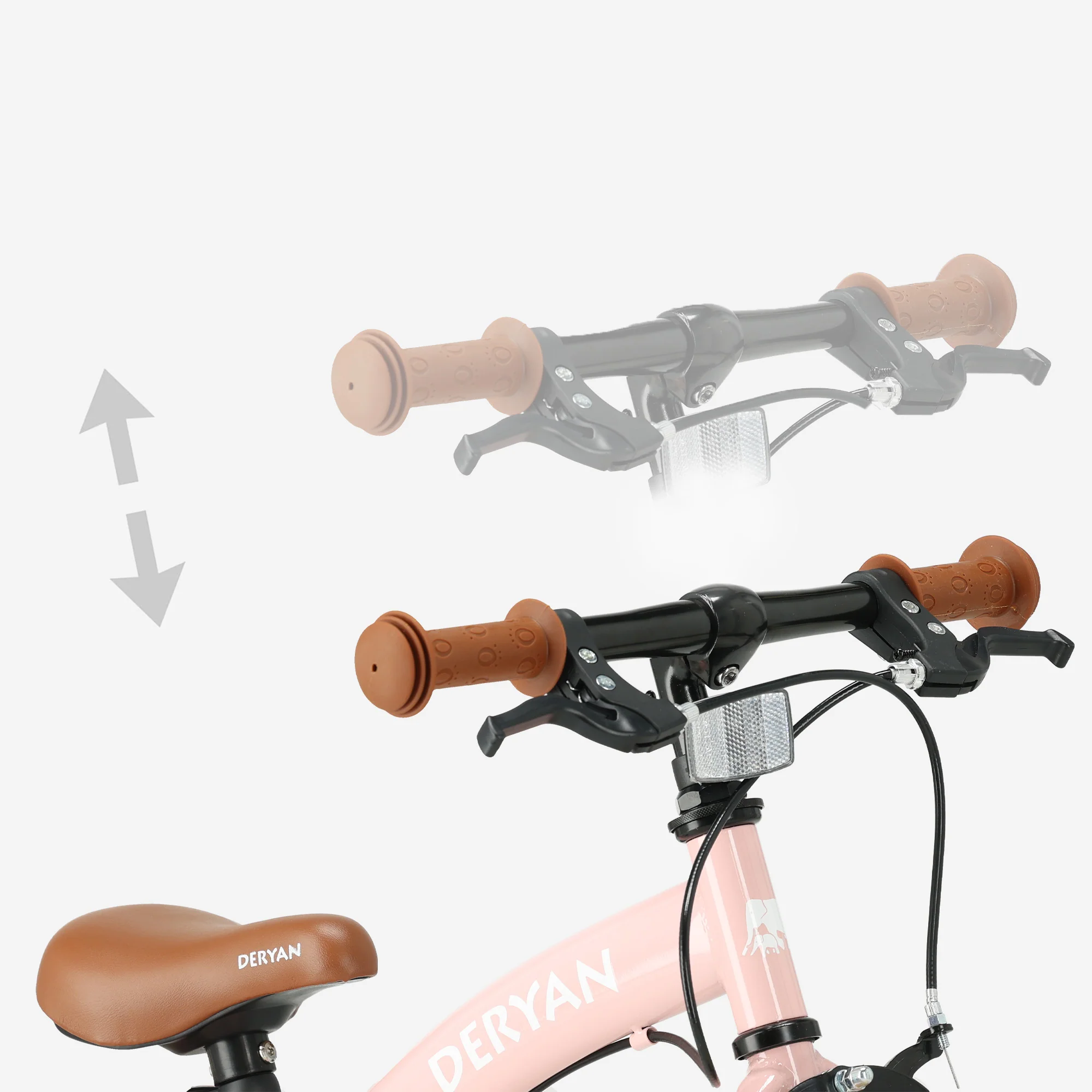 Luxe Kinderfiets 12 inch - 3 in 1 - loopfiets Roze - Image 5