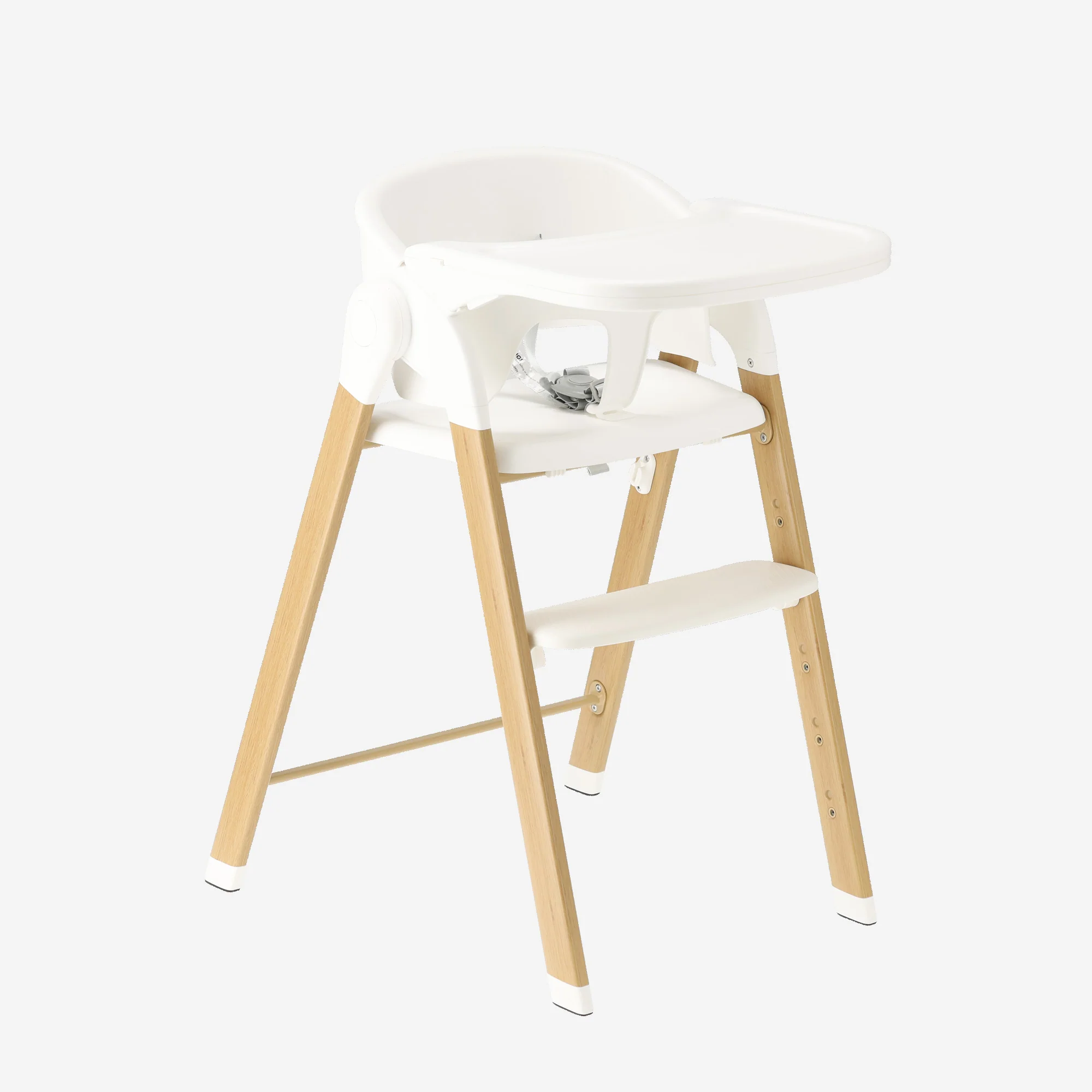 Luxe Kinderstoel Wit / Hout - Image 2