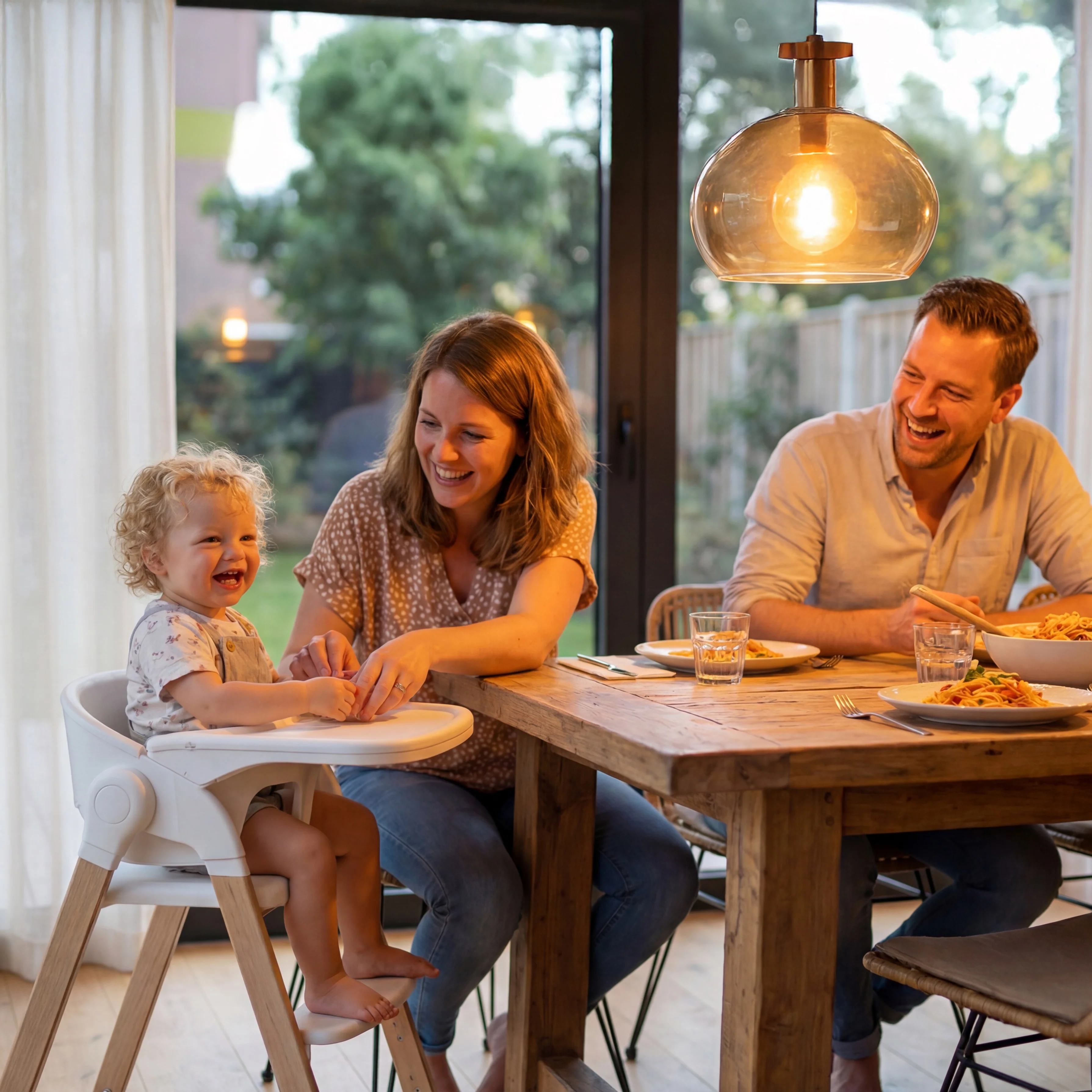 Luxe Kinderstoel Wit / Hout - Image 5
