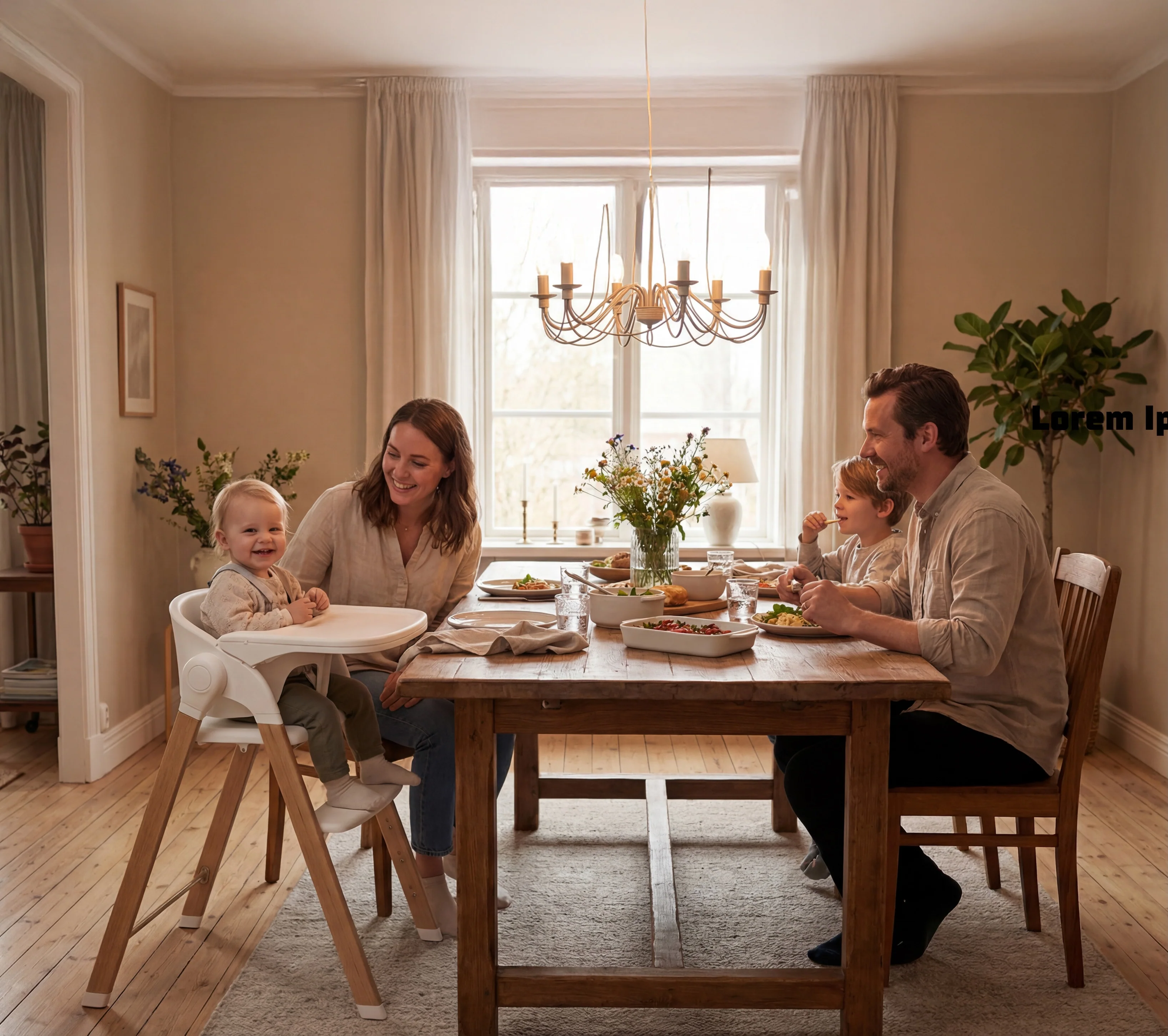 Luxe Kinderstoel Wit / Hout - Image 7