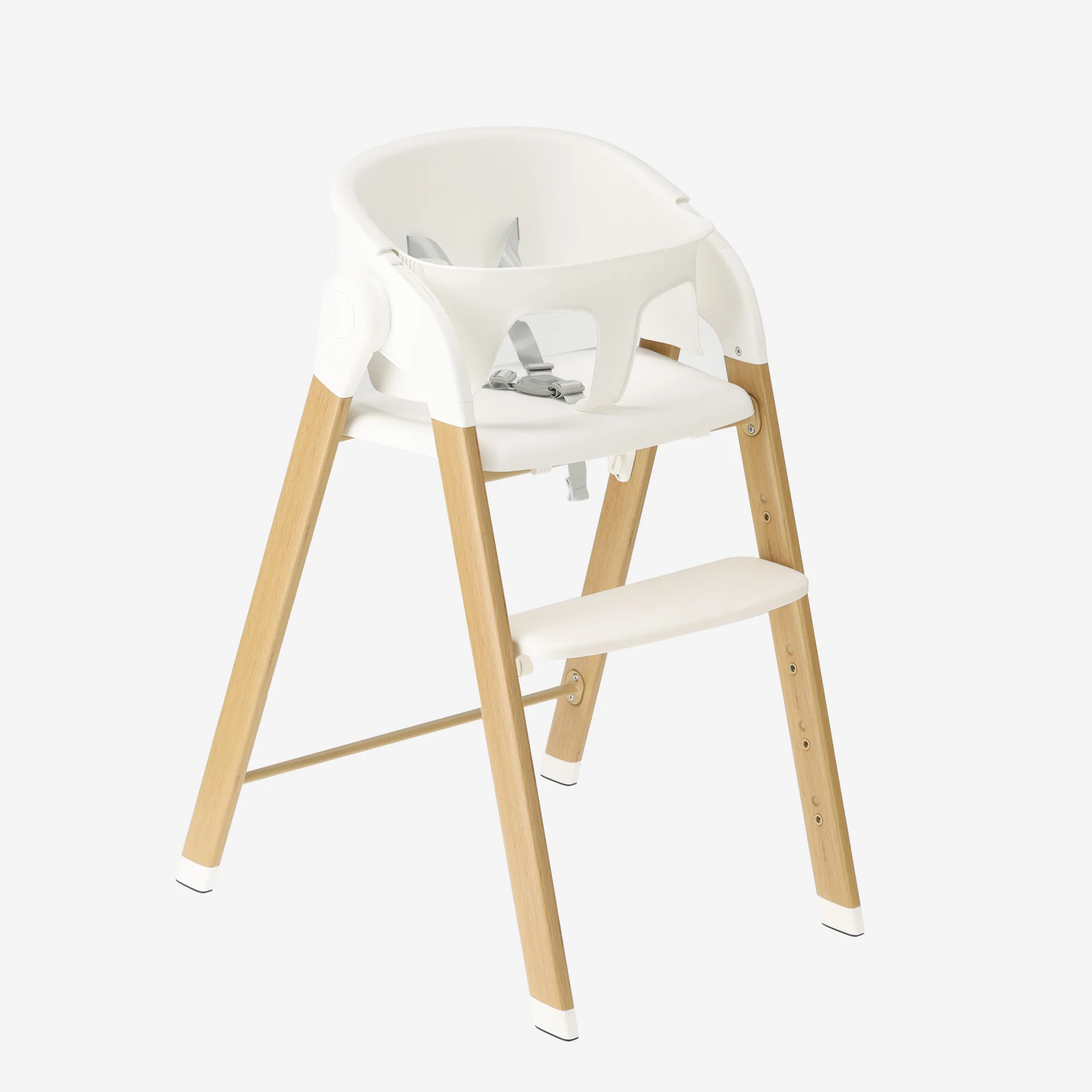 Luxe Kinderstoel Wit / Hout - Image 9
