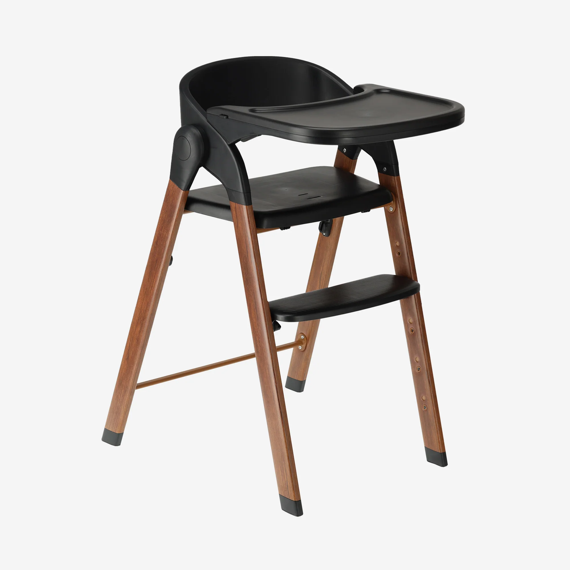 Luxe Kinderstoel Zwart / Hout - Image 16