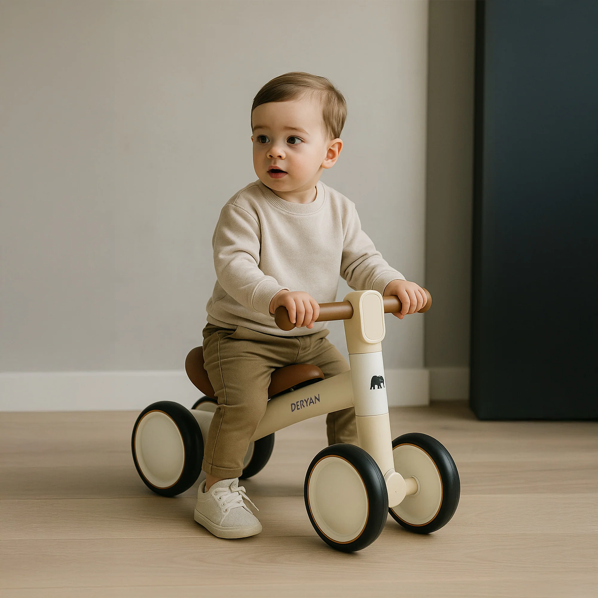 Milo Loopfiets - Speelgoed Vanaf 1 jaar - Cream - Image 7