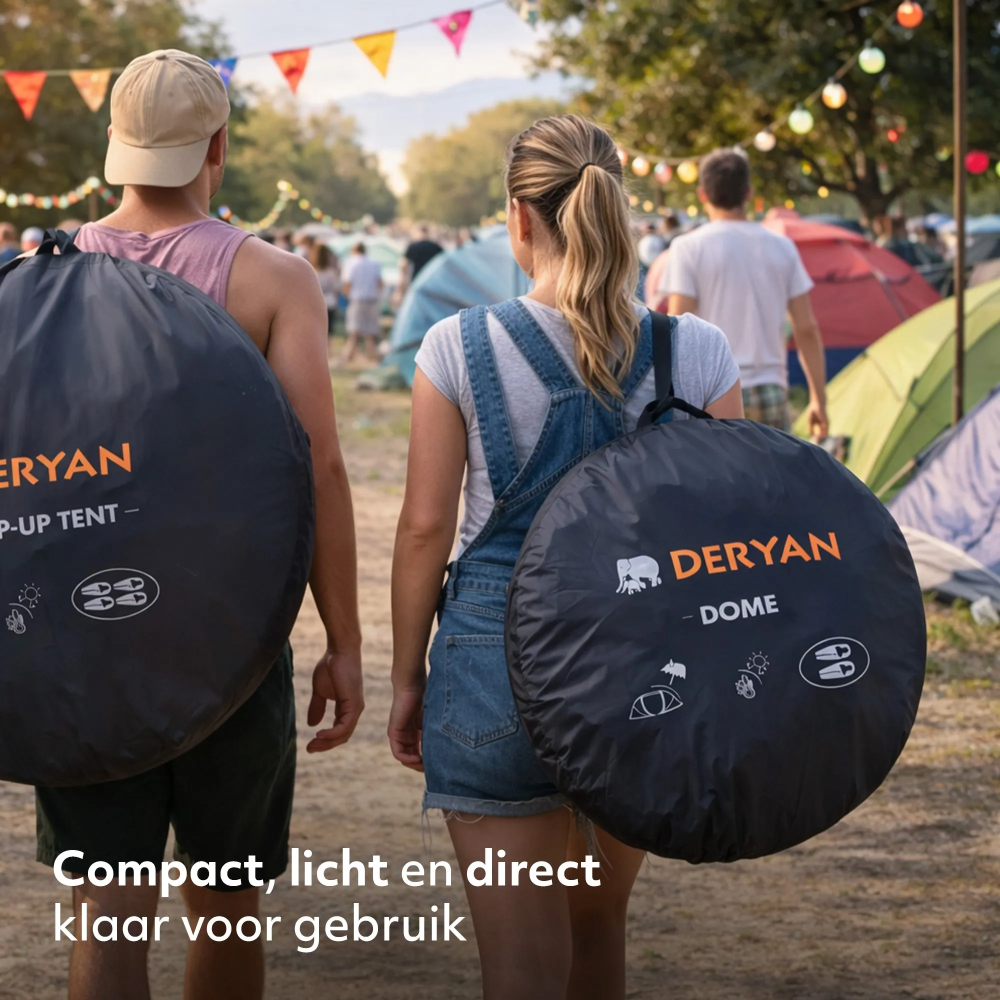 Pop Up Tent Dome - 2000MM waterkolom - Navy - Image 8