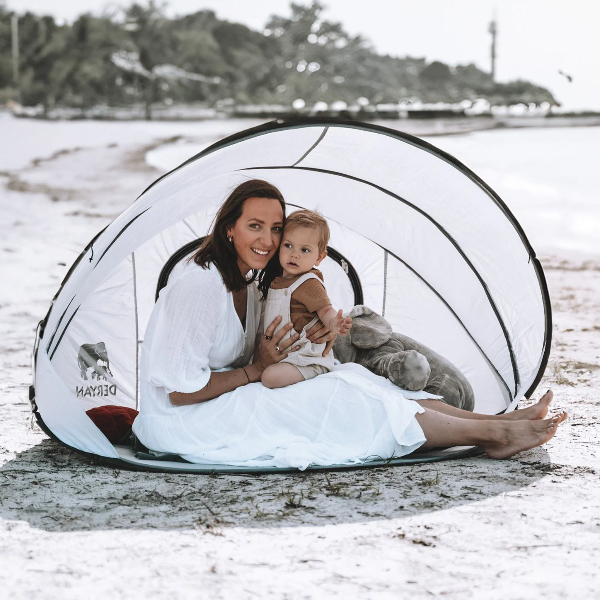Strandtent XXL Zilver - Image 4