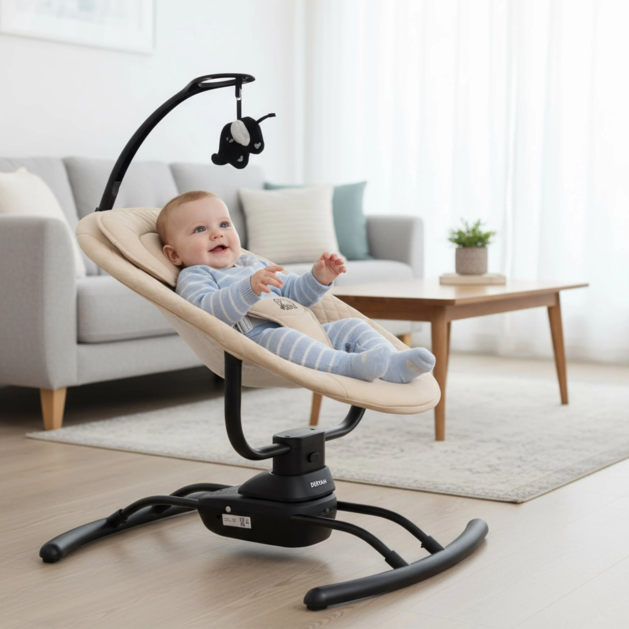 Elektrische Babyschommel Jacky Cream - Image 2