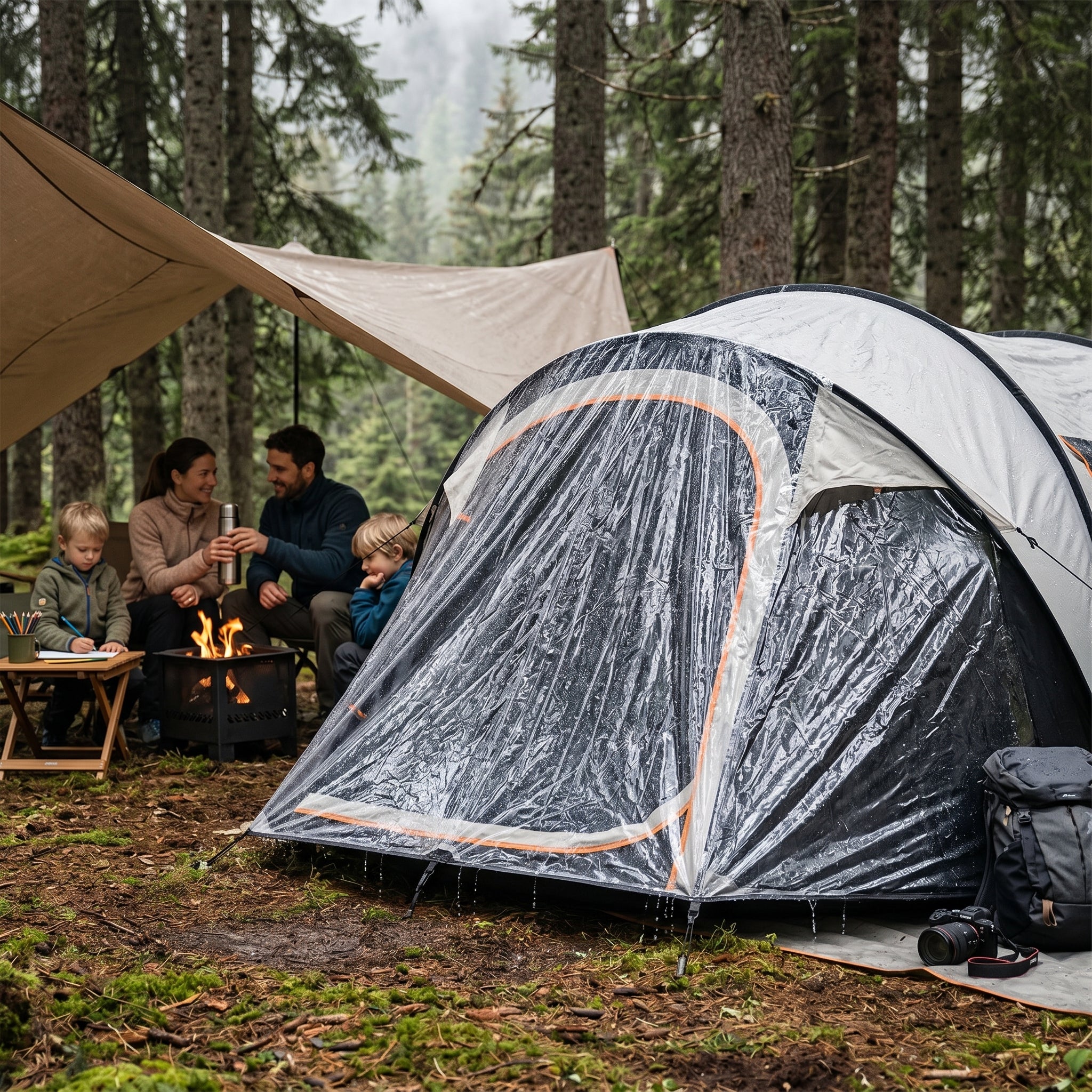 Tent Cover - Regenhoes voor Pop Up Luxe Tent 4 Persoons - Image 3