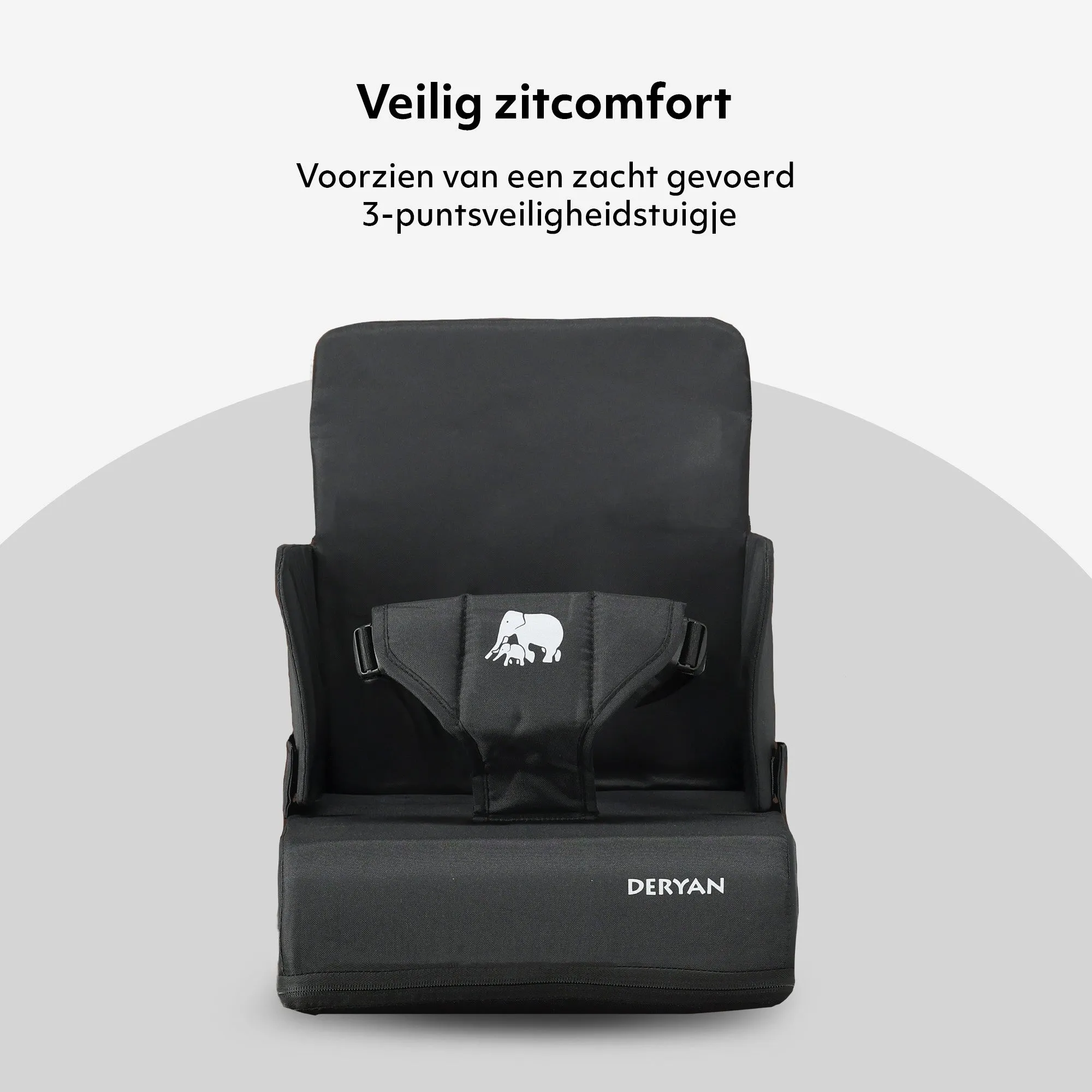 Travel Booster Stoelverhoger - Inclusief bevestigingsriem Black - Image 3