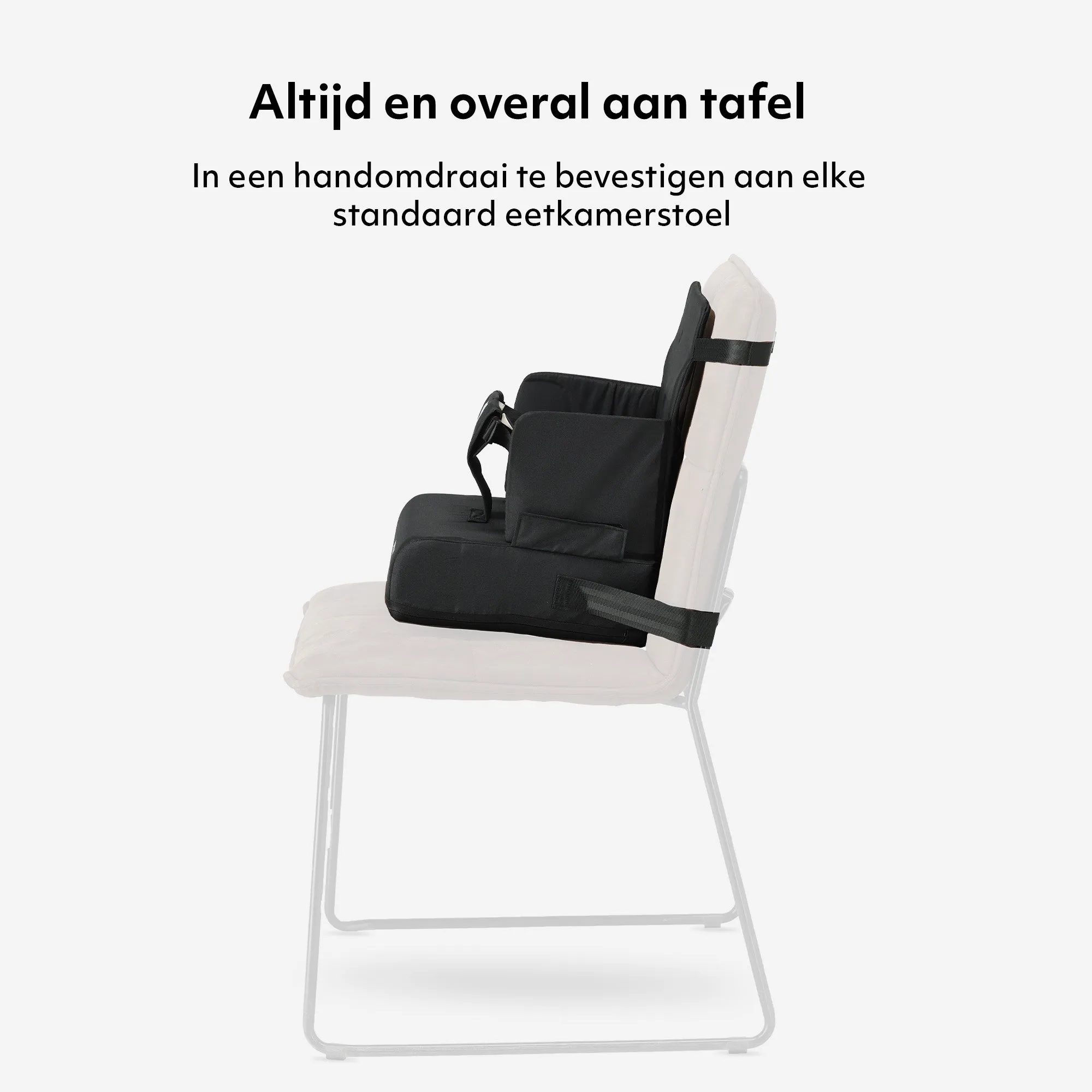 Travel Booster Stoelverhoger - Inclusief bevestigingsriem Black - Image 4
