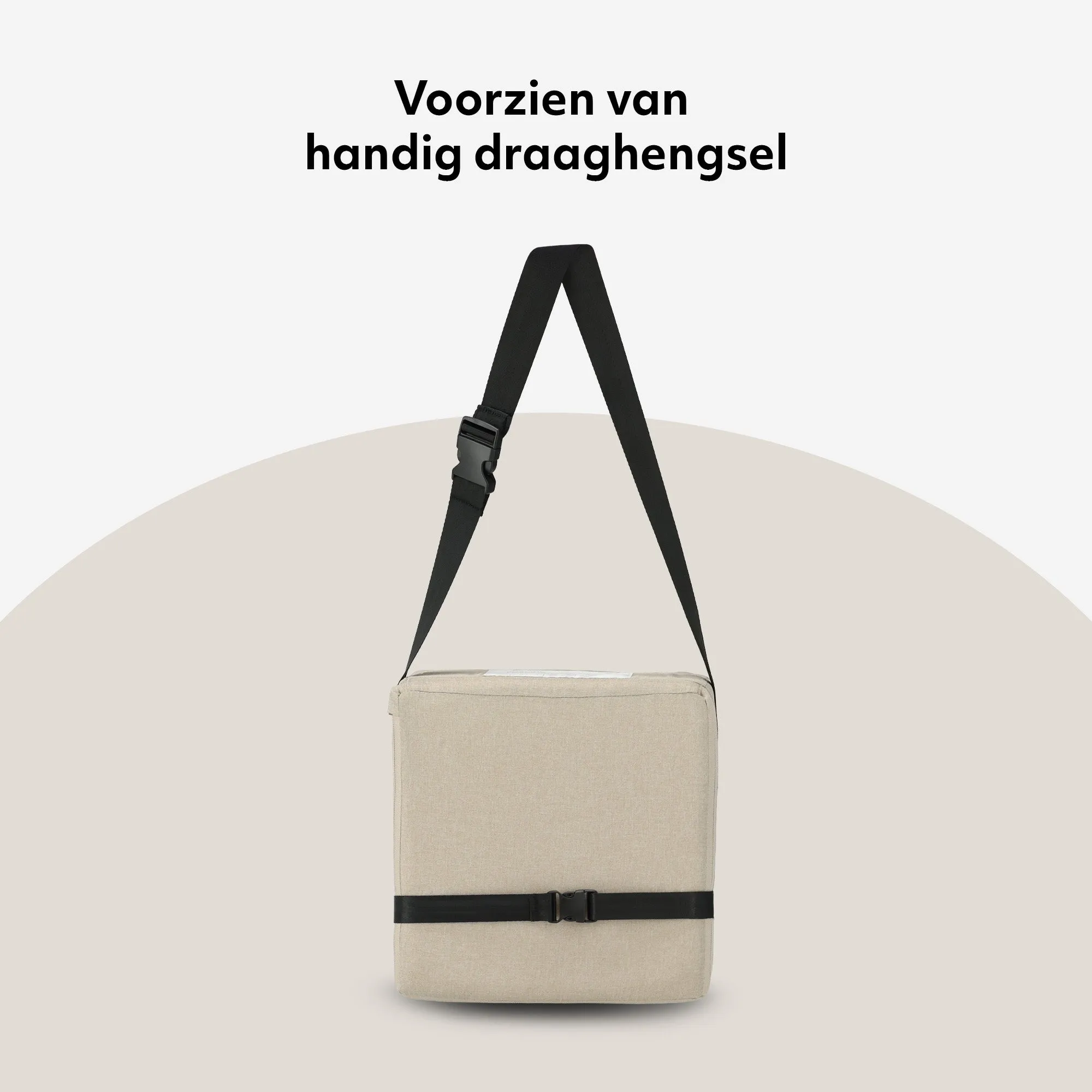 Travel Booster Stoelverhoger - Inclusief bevestigingsriem Nougat - Image 9