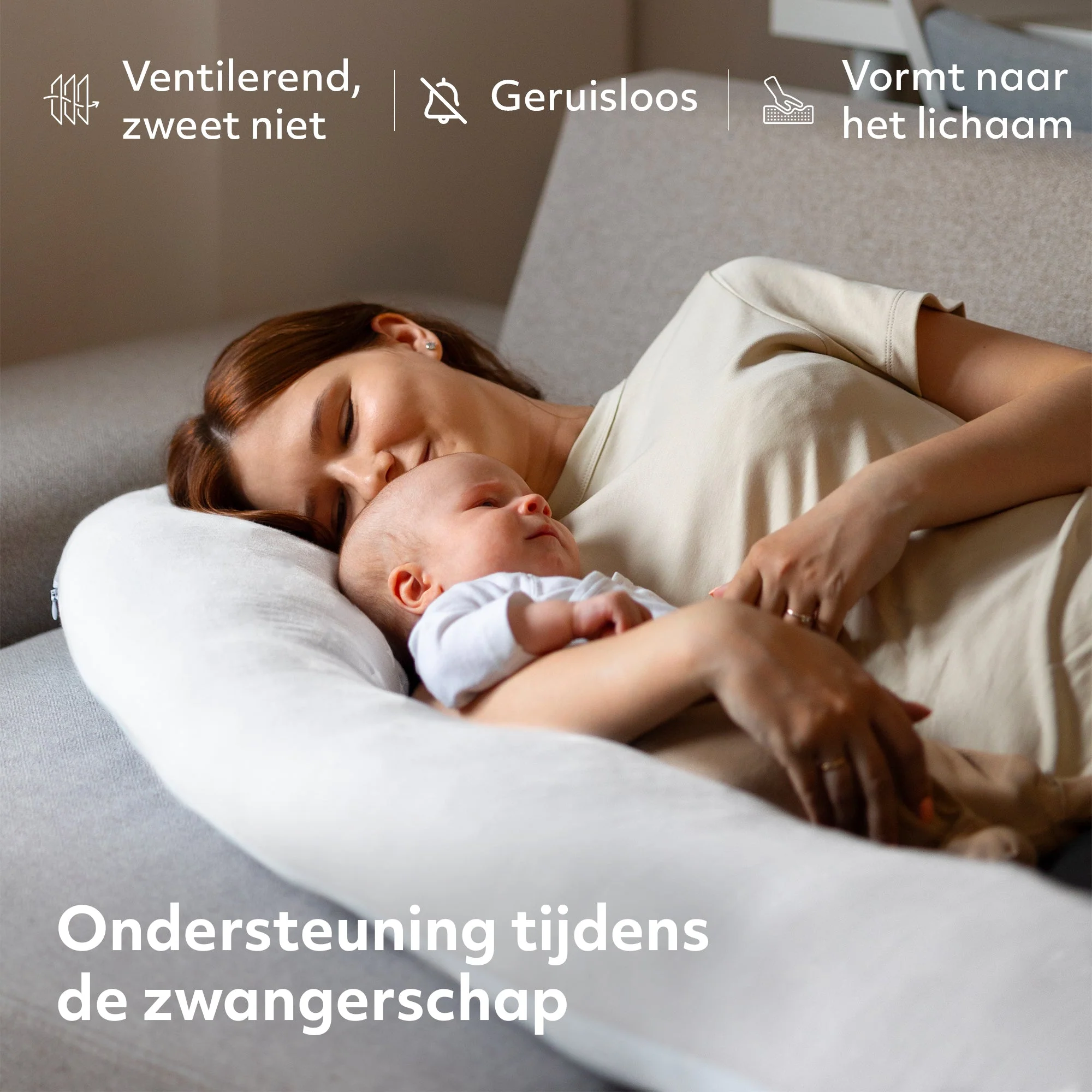 Zwangerschapskussen wit - Image 3