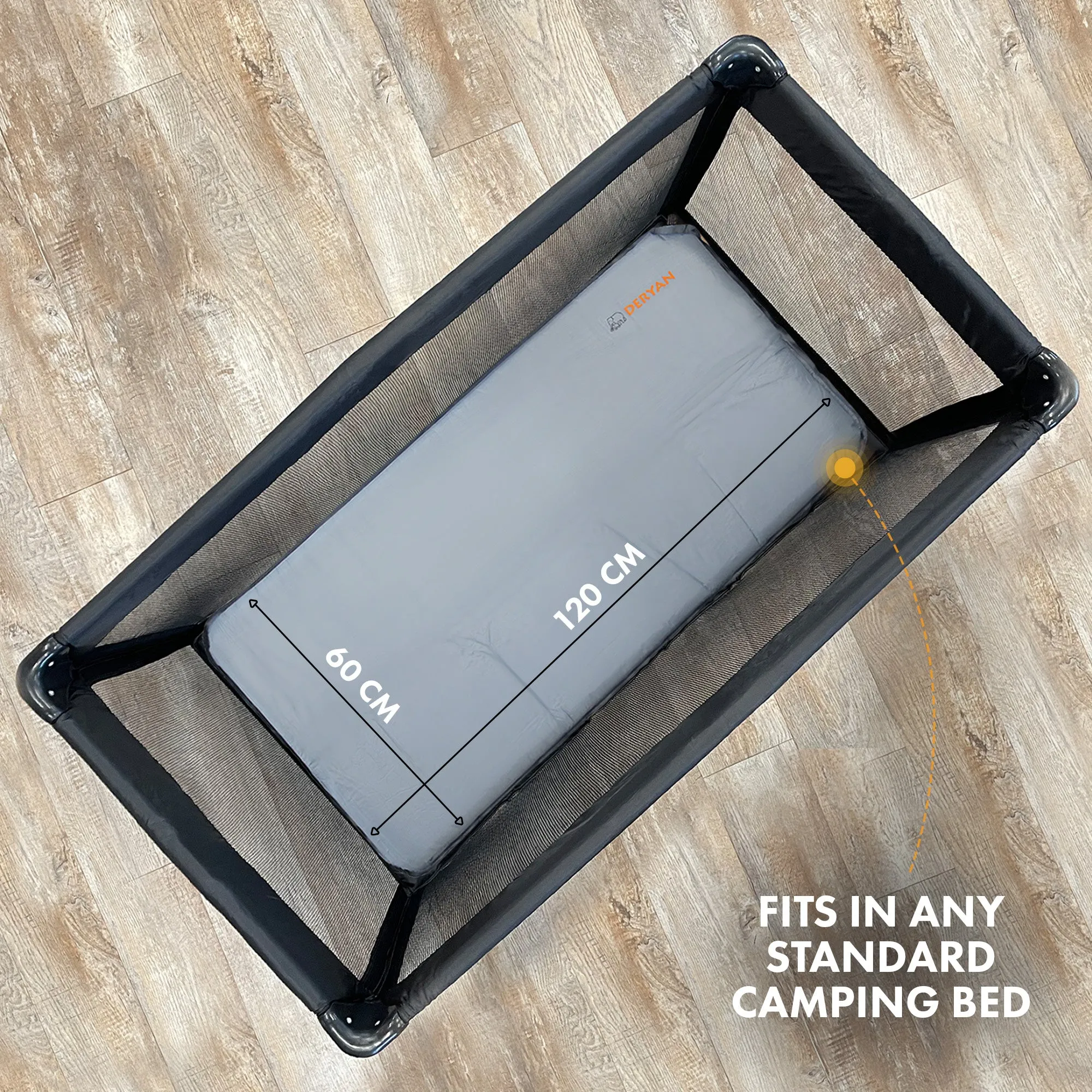 Zelfopblaasbaar campingbed matras - 120x60 cm - Image 6